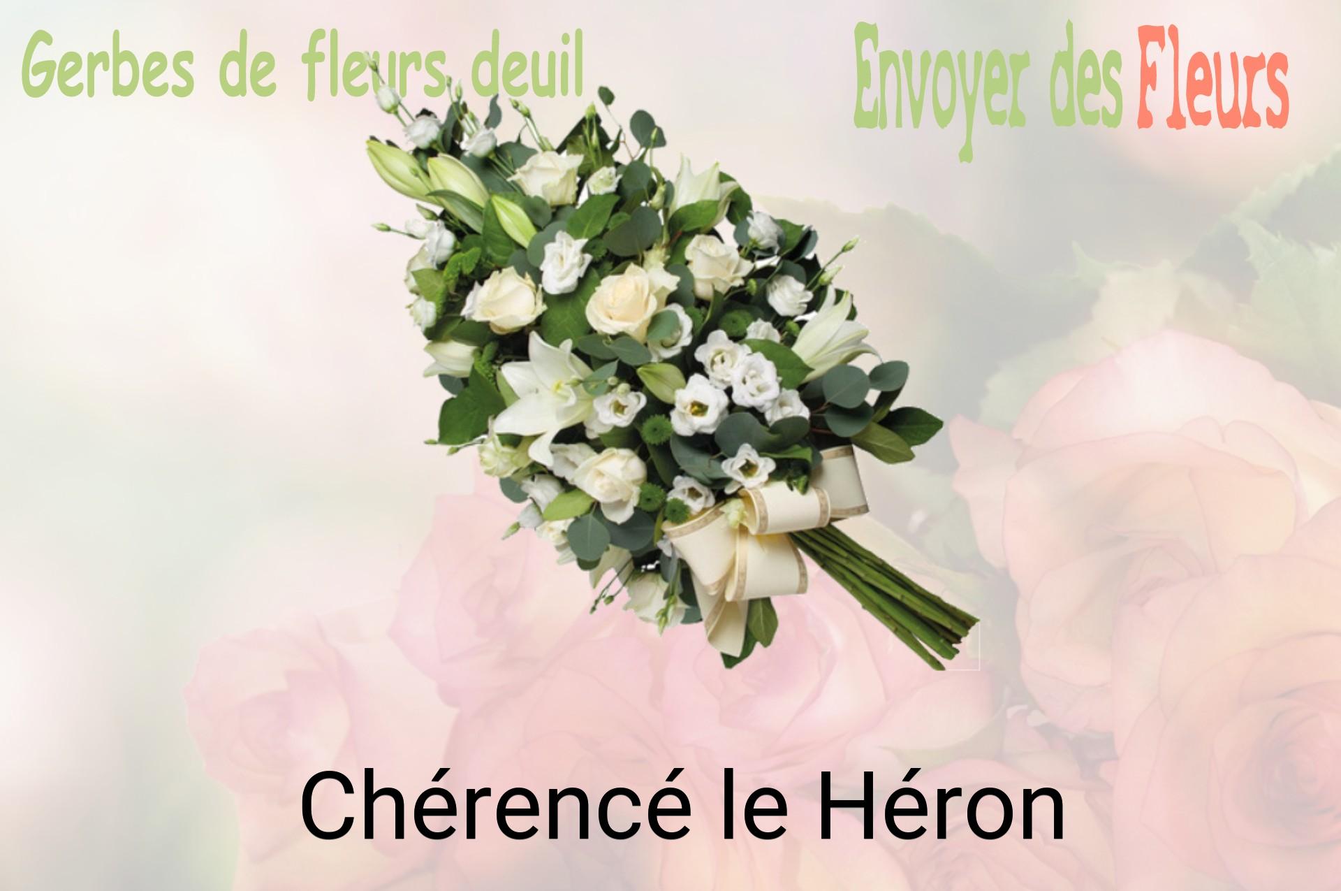 Gerbe de fleurs de deuil livrée à Chérencé-le-Héron